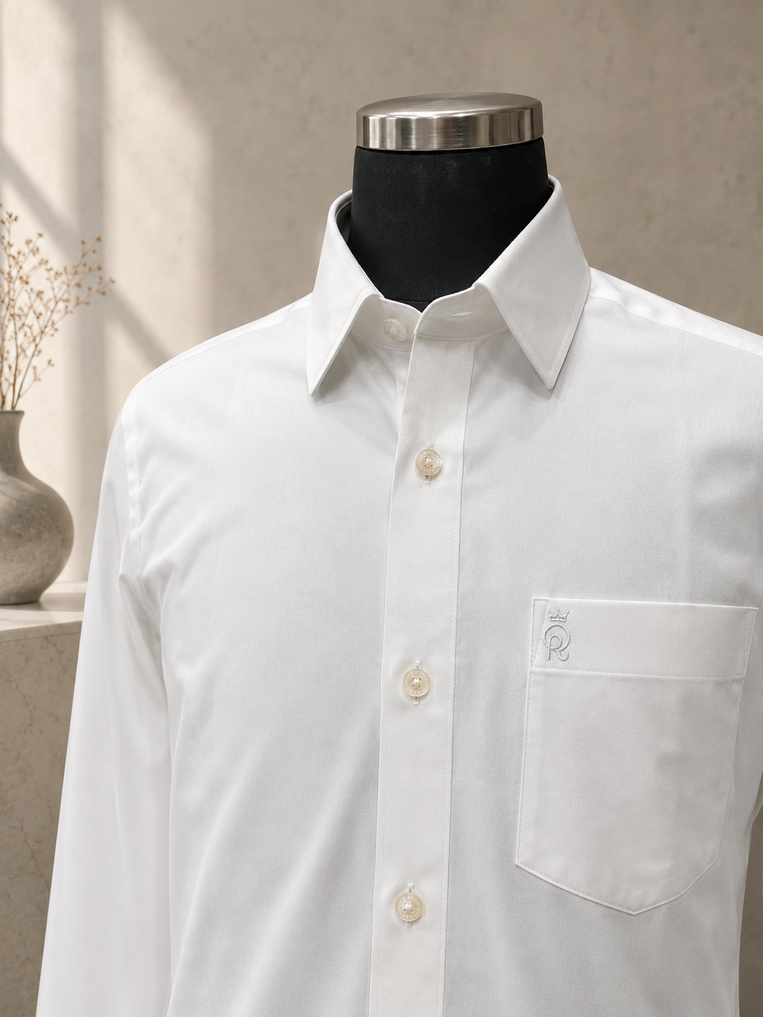 OFF WHITE Cotton Lycra Shirt
